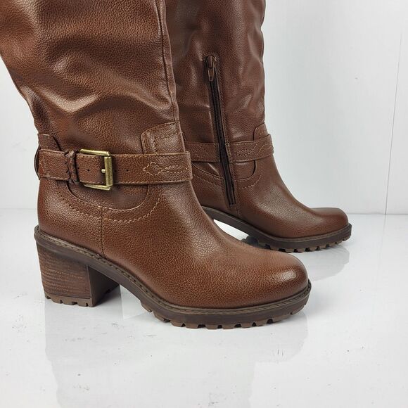 ZODIAC Women's Brown Goring Georgia Round Toe Block Heel Zip Riding Boot 8.5 M - Picture 8 of 12